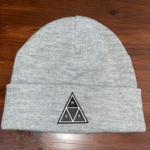 grey HUF beanie